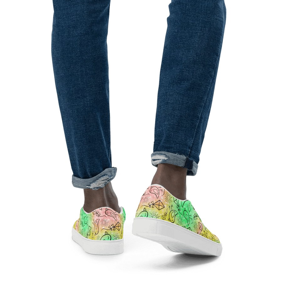 Summer Vibes - Pastel Geometry Slip-Ons 4men product image (7)