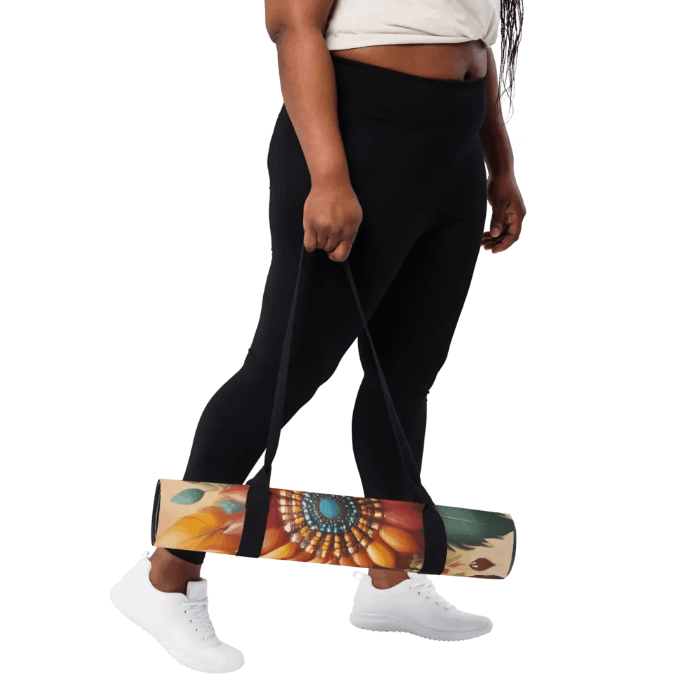 Boho Feathers Yoga Mat product image (8)