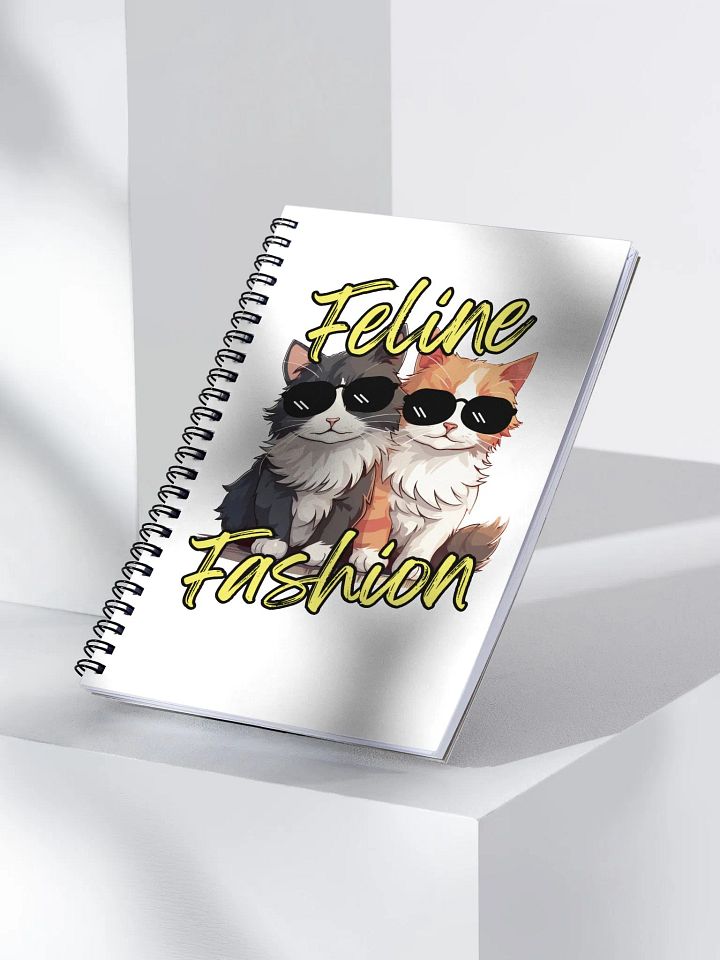 Feline Fashion Cool Cats Spiral Notebook product image (2)