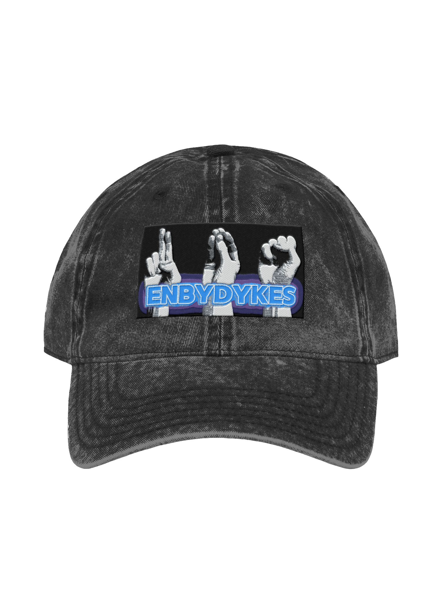 EnbyDykes Fisting Sign Dad Hat product image (1)