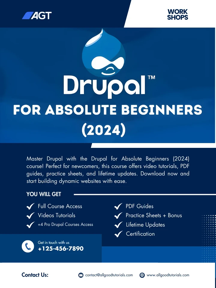 Drupal for Absolute Beginners (2024) Full Course Download product image (1)