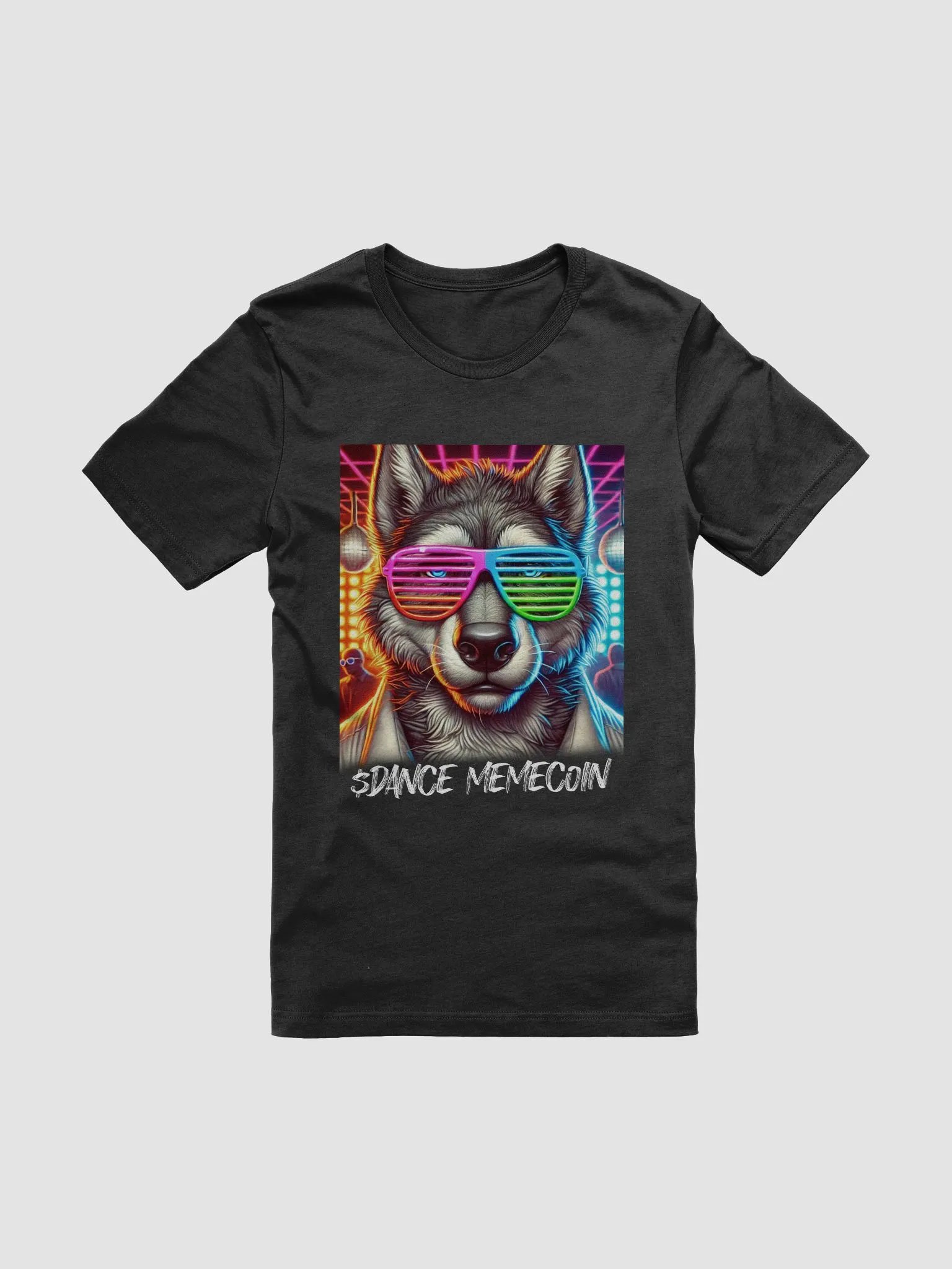WOLF OF DANCE STREET - DANCE MEMECOIN - PREMIUM TEE - BLACK product image (4)