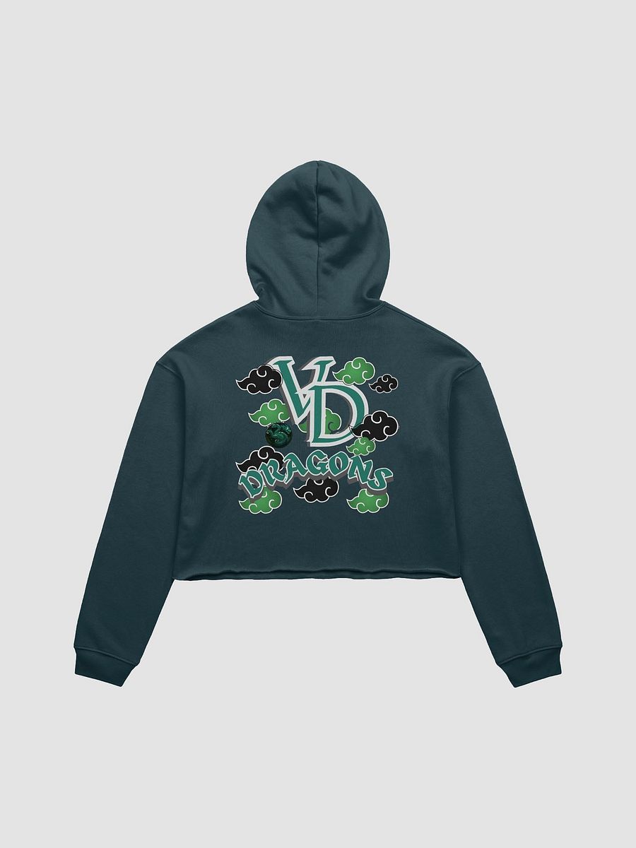 THE GREEN RAIN CLOUD HEARTED crop top hoodie product image (7)