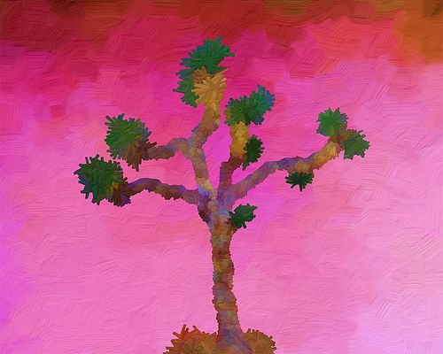 Joshua Tree (Red Sunset) ... ​A colorful rendition of a Joshua Tree with a vibrant red sunset in the background. #joshuatree ...