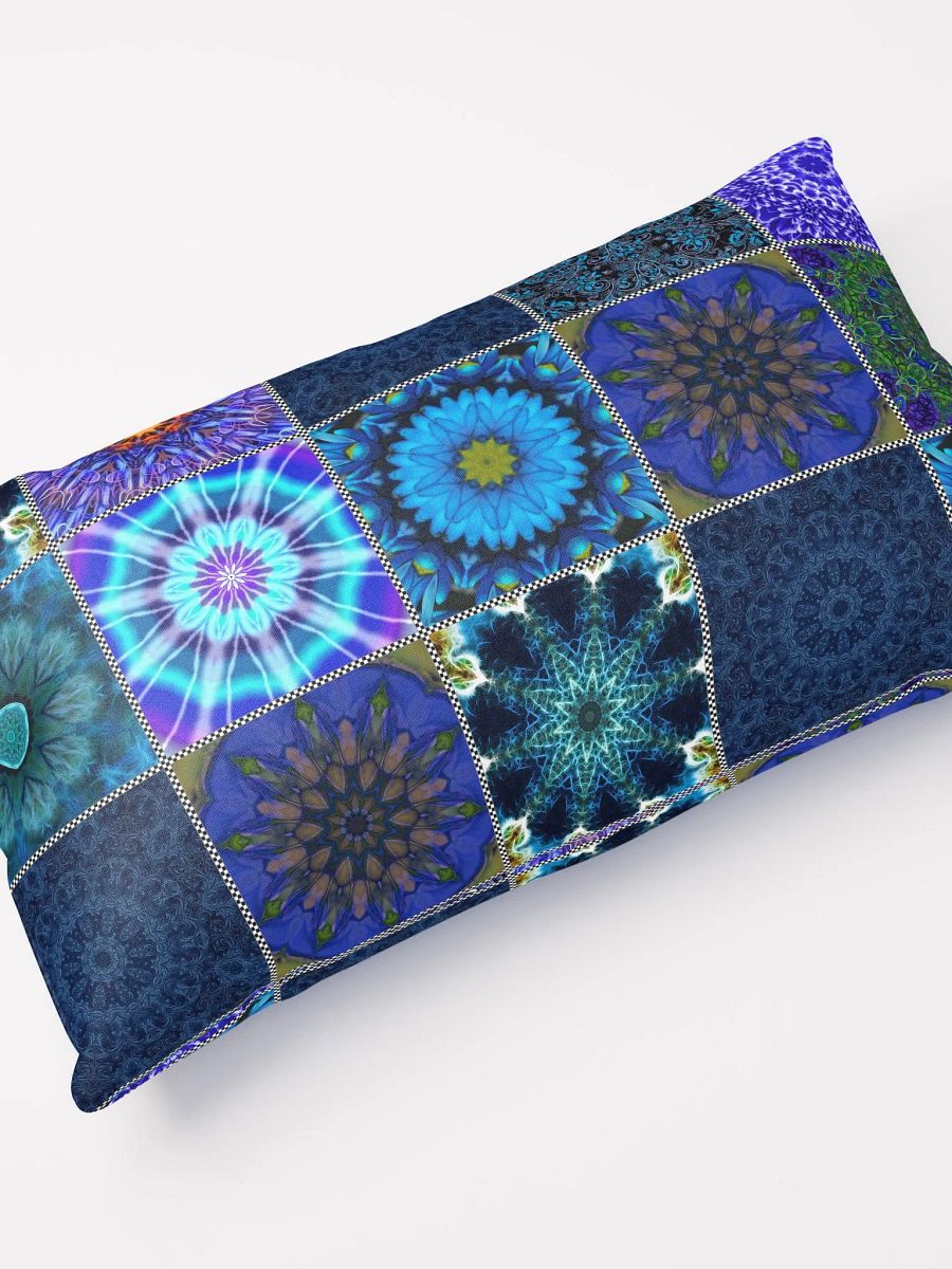 Blue Crazy Quilt Throw Pillow product image (10)