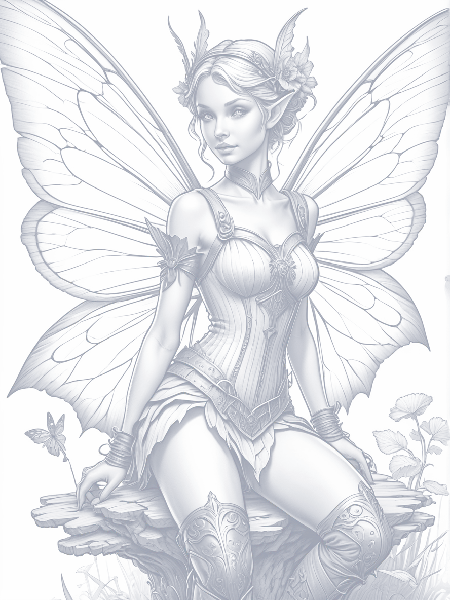100 Fairies: Coloring Book for Adults and Teens product image (3)