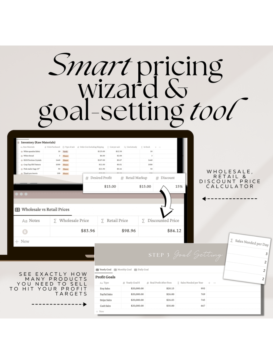 Product Pricing Calculator - Notion Template product image (5)