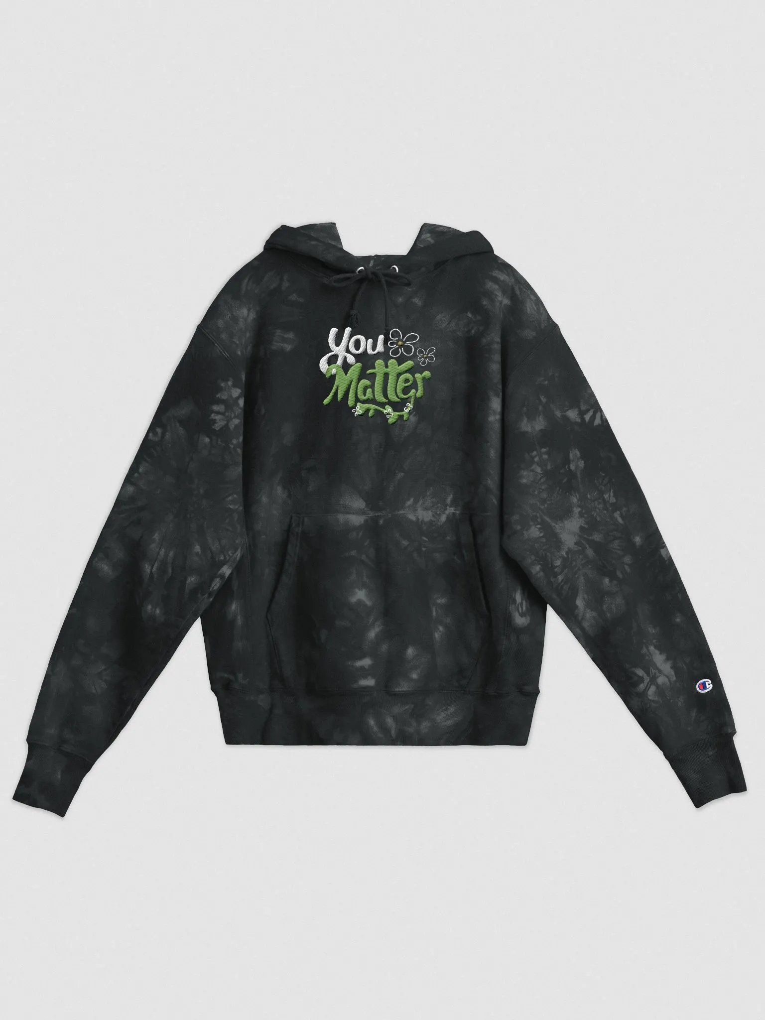 You Matter Flower Tie-Dye Hoodie product image (9)