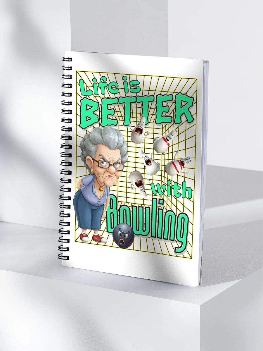 Life Is Better With Bowling Spiral Notebook product image (3)