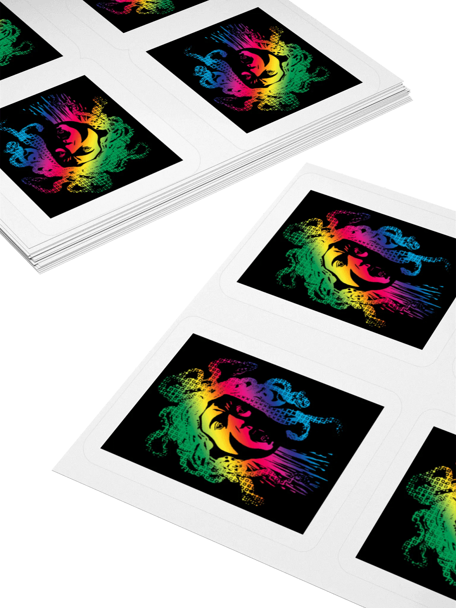Sticker - Rainbow Halftone Medusa on Dark product image (11)