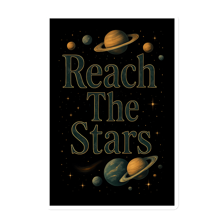 Reach The Stars Cosmic Green Magnet product image (1)