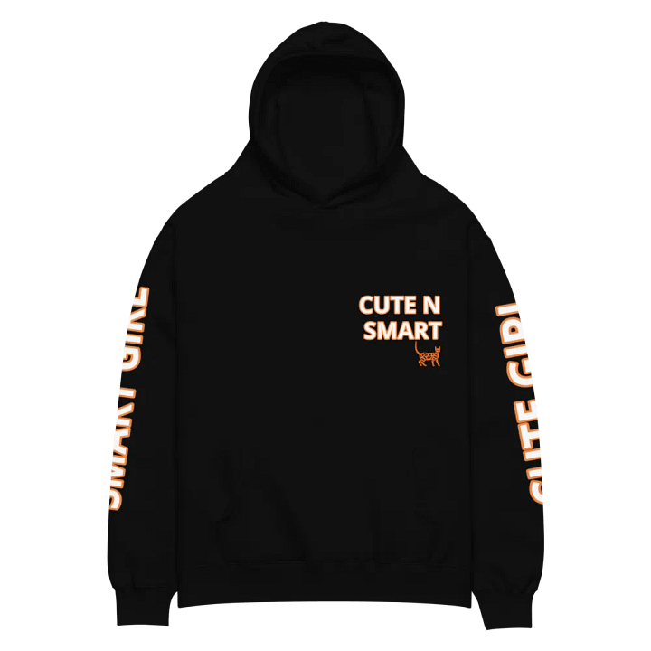 Cute N Smart Cat Outline Hoodie product image (2)