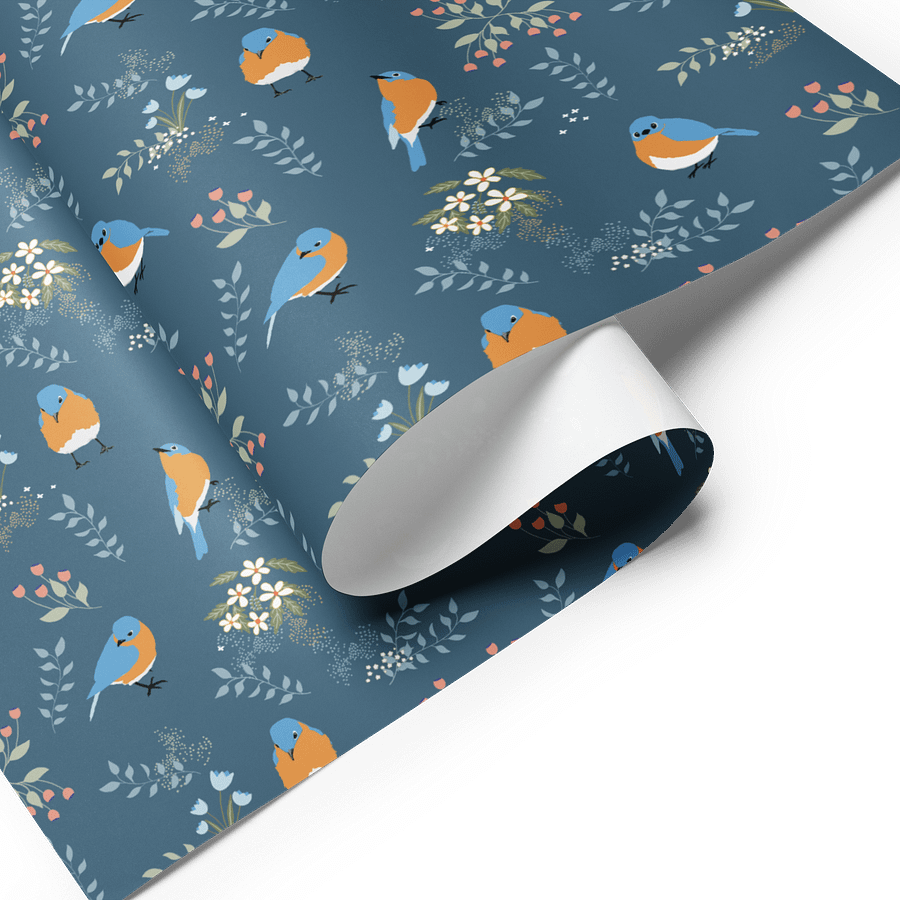 Bluebird Wrapping Paper Set 1 in Blue product image (6)