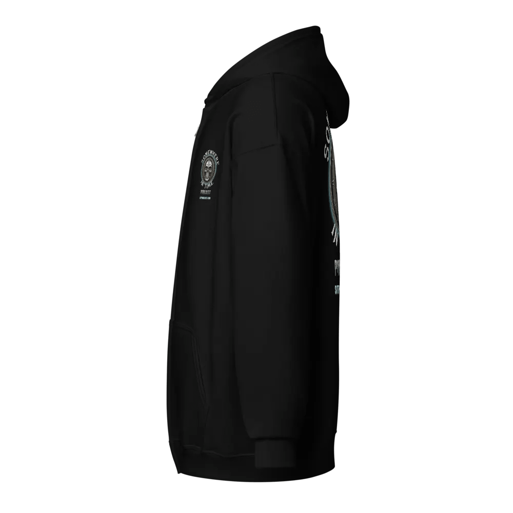 Somewhere in Time Podcast Double Sided Zip Up Hoodie product image (3)