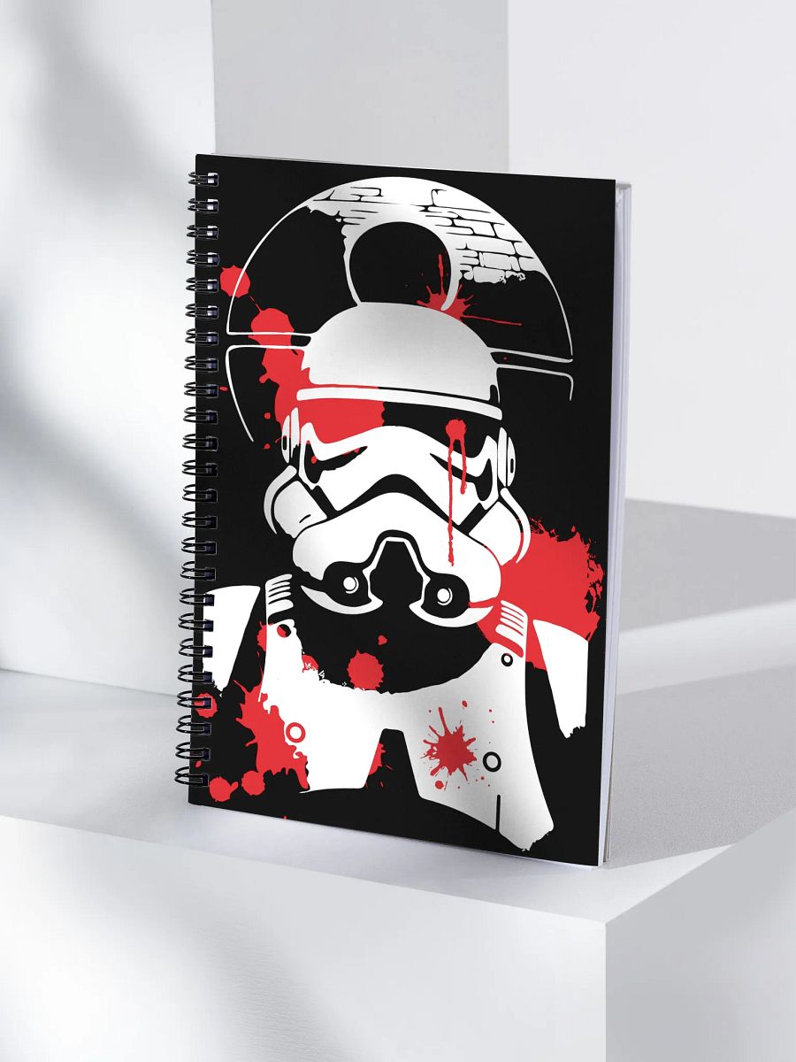 Battle Painted Storm Trooper Spiral Notebook product image (4)