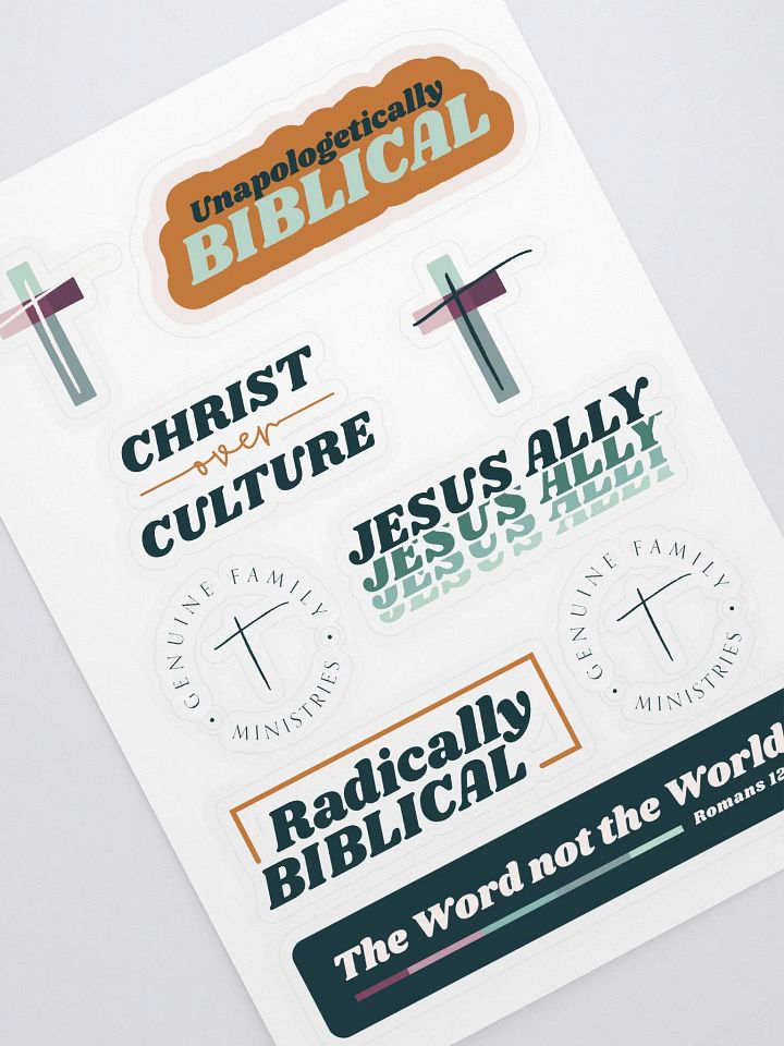 GFM Stickers - One 8.5 x 11 Sheet (9 stickers) product image (1)