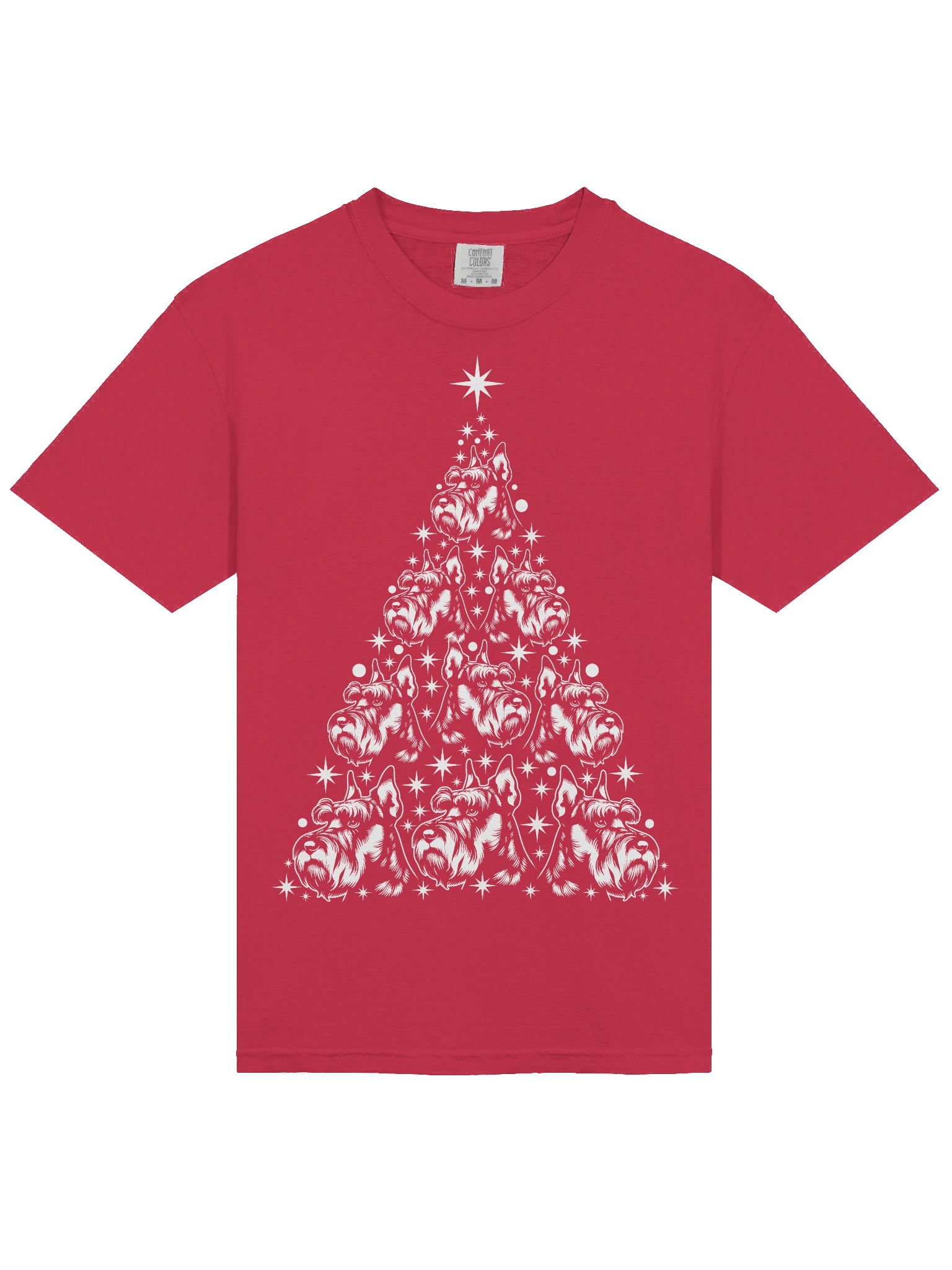Standard Schnauzer Christmas Tree T-Shirt product image (5)