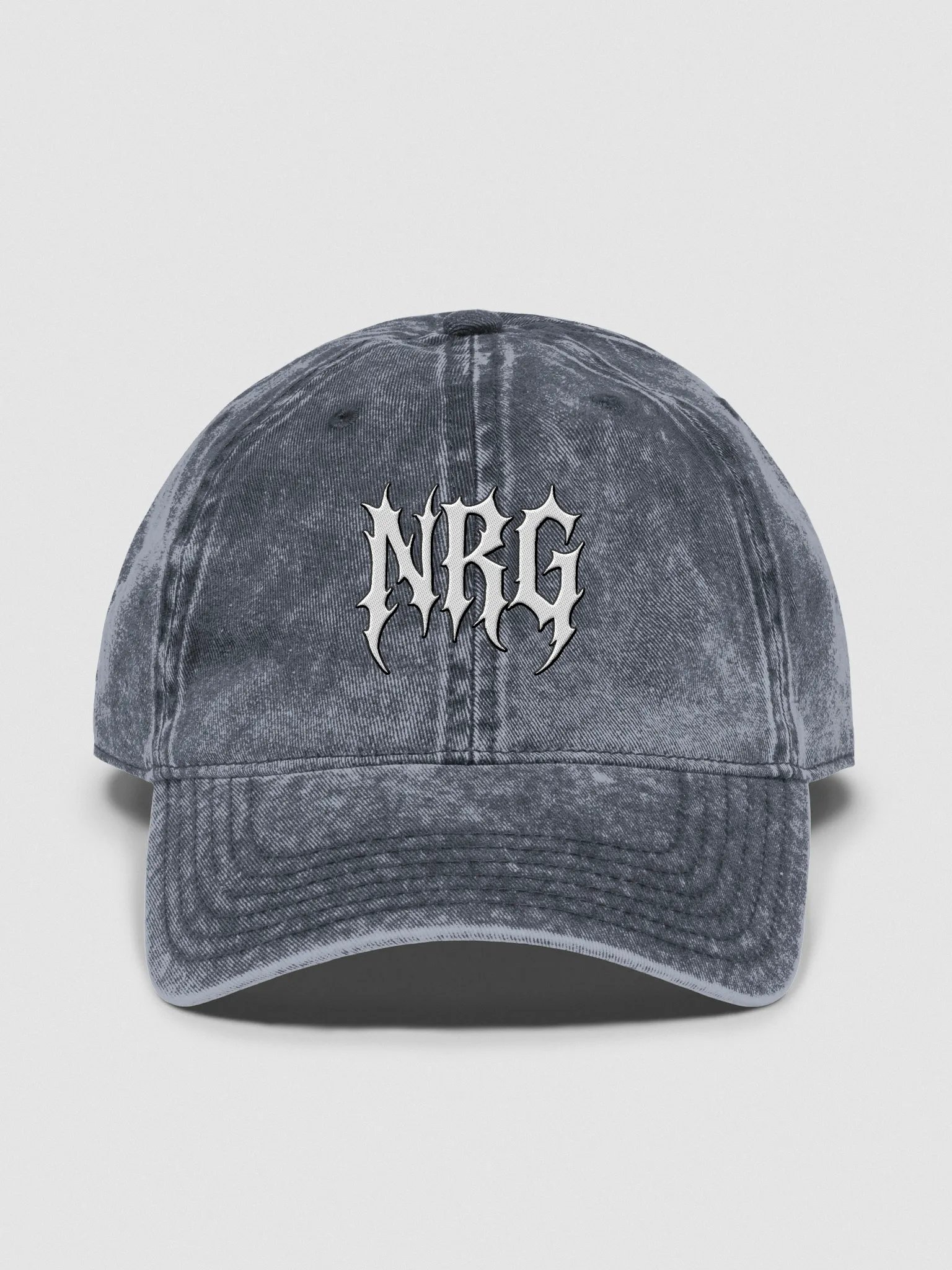 NRG Grunge Logo Vintage Wash Embroidered Dad Hat product image (3)