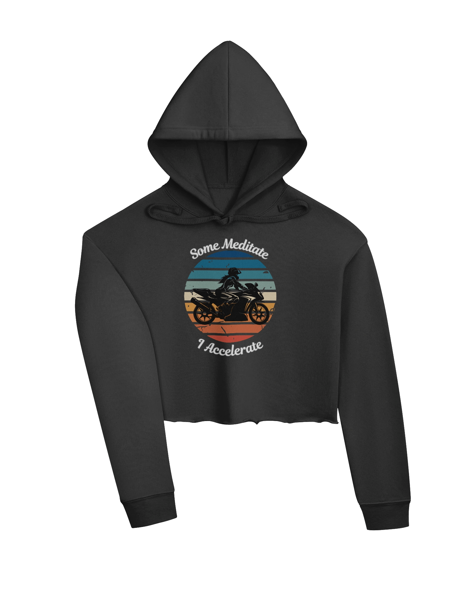 Some Meditate, I Accelerate – Fleece Crop Hoodie (Women’s) product image (11)