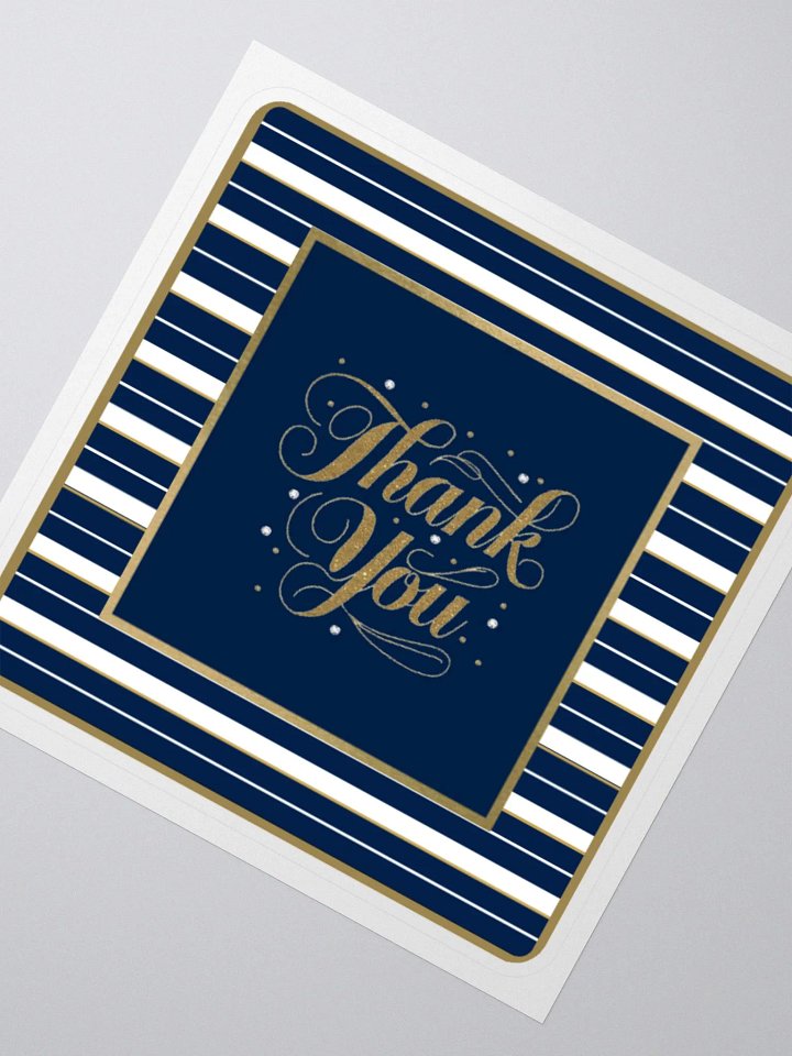 Navy and White, Thank You Sticker product image (2)
