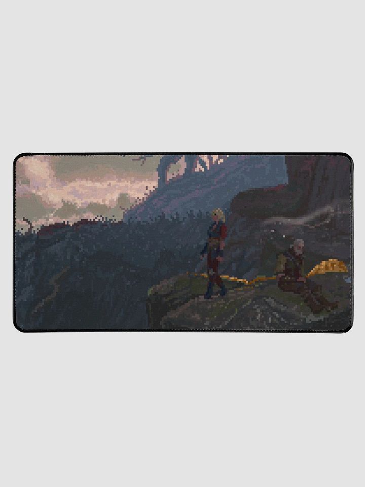 "Geralt & Ciri on a Cliff" Desk Mat product image (1)