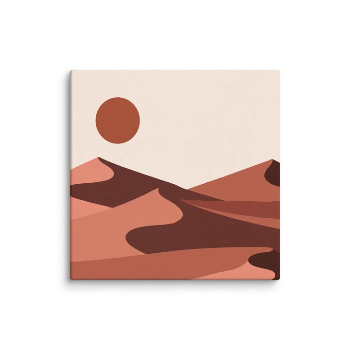 Desert Sunshine Landscape – Minimalist Boho Wall Art Print product image (1)