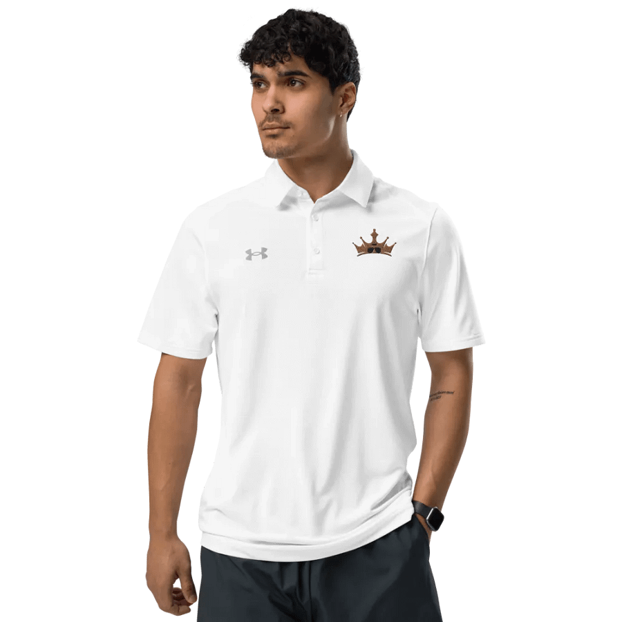 Talking Pounds WHITE UNDER ARMOUR POLO SHIRT product image (10)