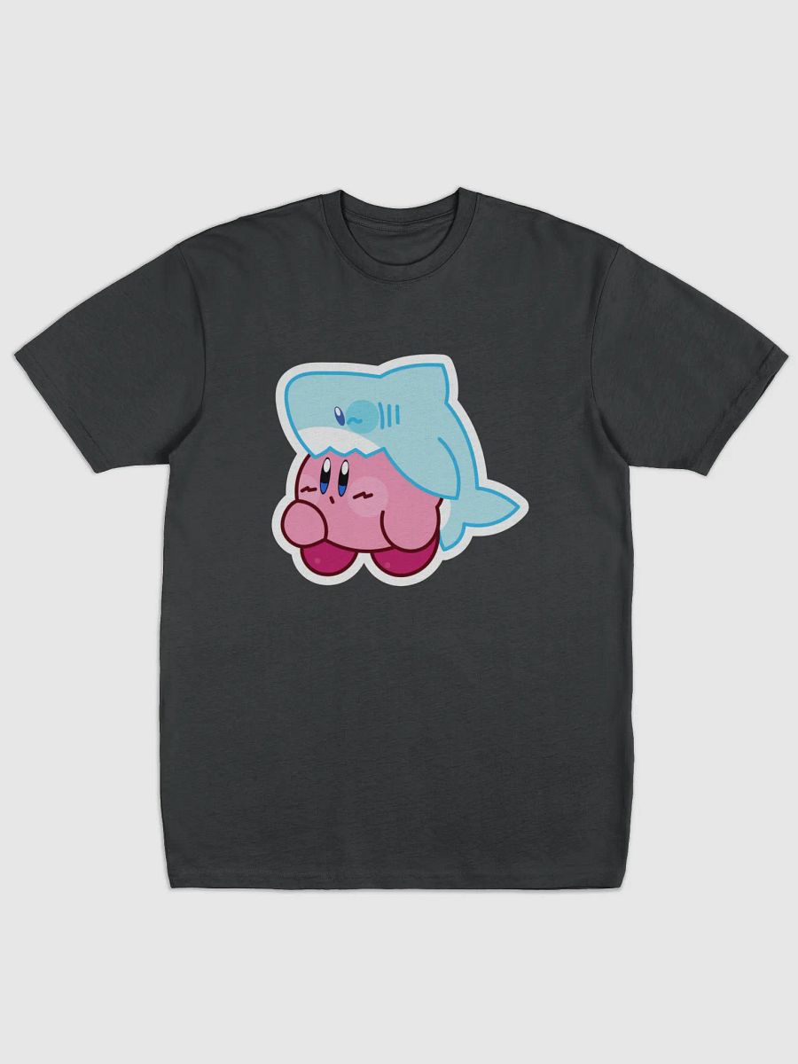 UNISEX KILLA_EMILY SHARK KIRBY EMOTE GREY TEE product image (1)