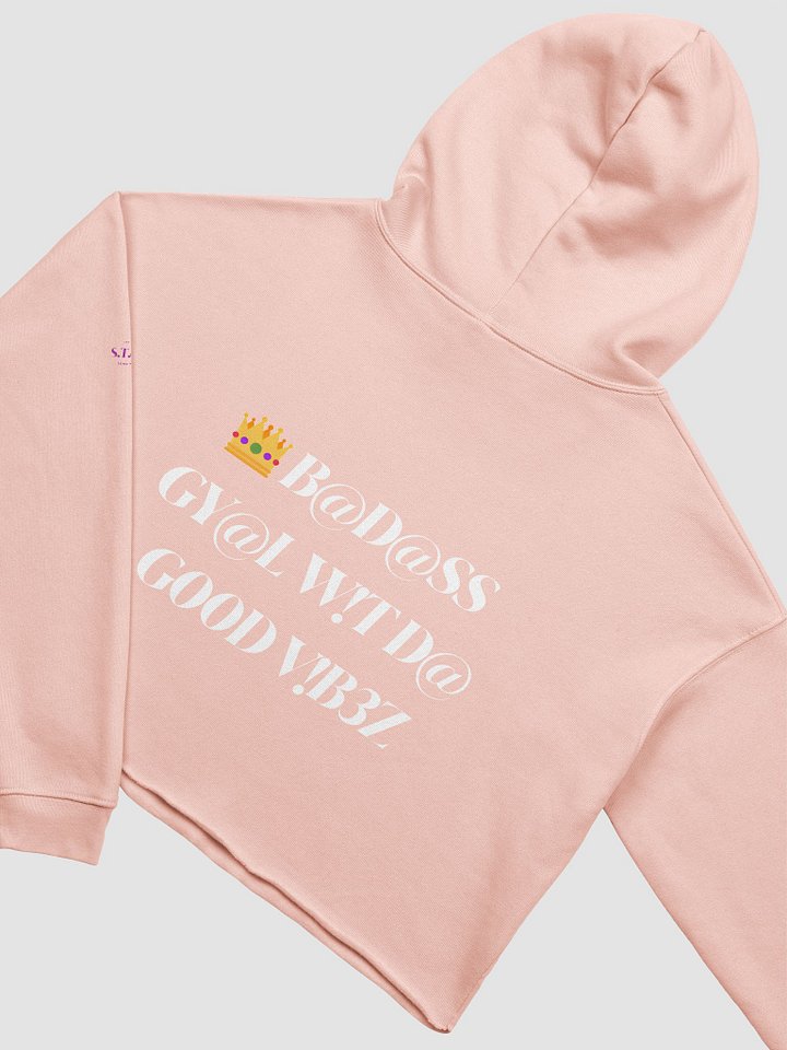 $.T.@.T B@D GY@L V!B3$ Crop Hoodie product image (22)