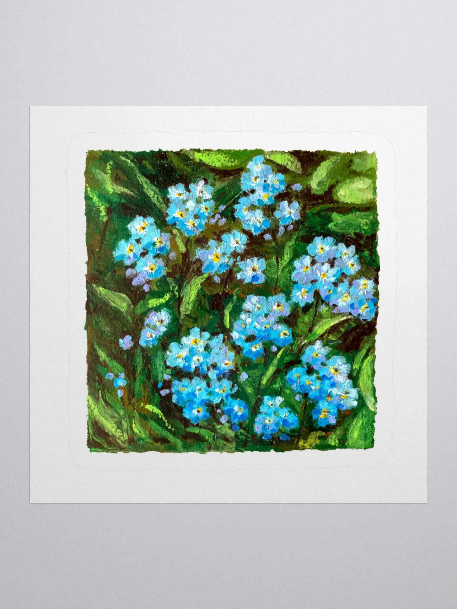 Forget-me-not botanical illustration sticker product image (2)
