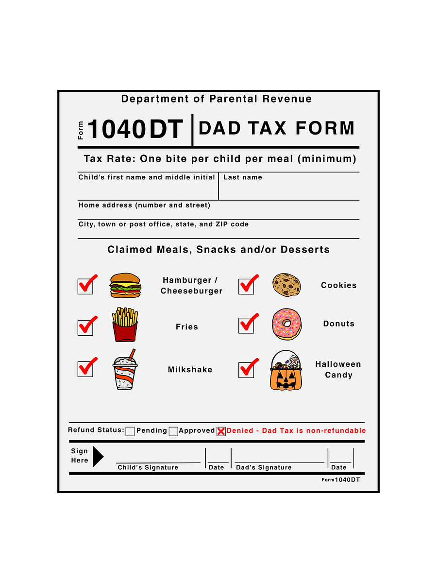 DAD TAX FORM 1040DT - TEE product image (4)