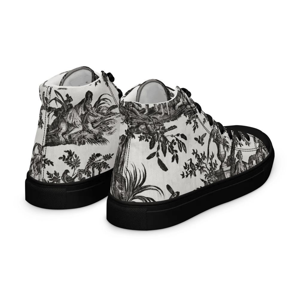 Jean–Baptiste Marie Hüet. Men's Rural Toile High Tops product image (7)