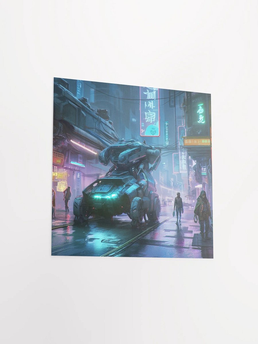 Neon Cyber City Poster product image (9)