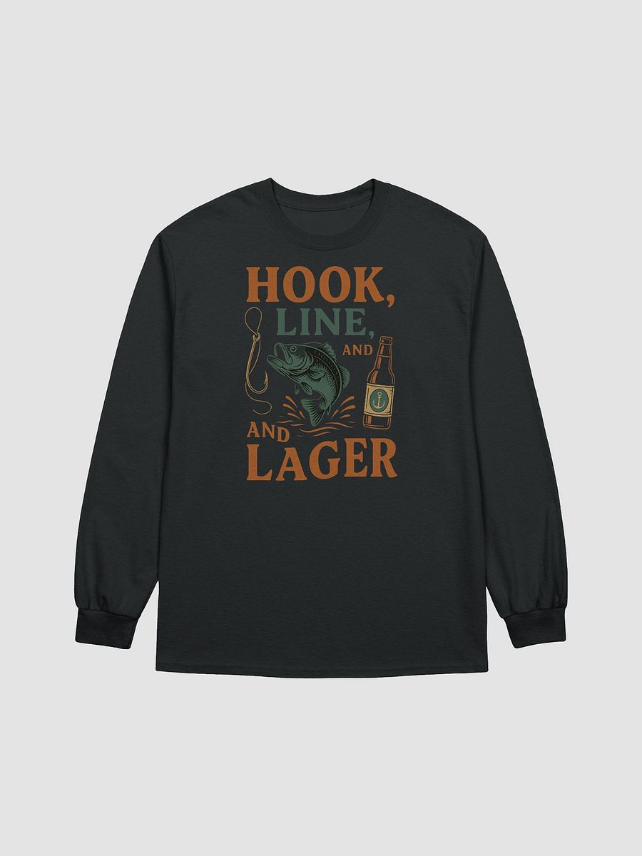 Long Sleeve Fishing Shirt – Hook, Line, & Lager Graphic Tee product image (2)