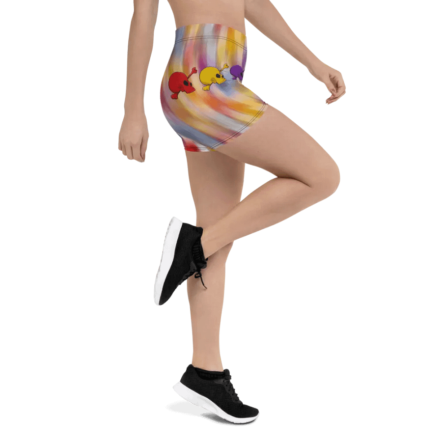 Whimsical Skulls All-Over Print Shorts product image (3)