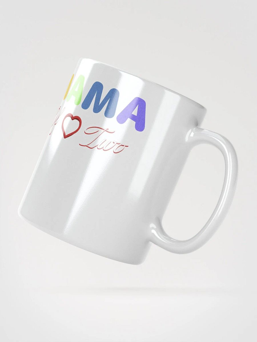 Mama of Two - Loving Family Design White Mug product image (6)