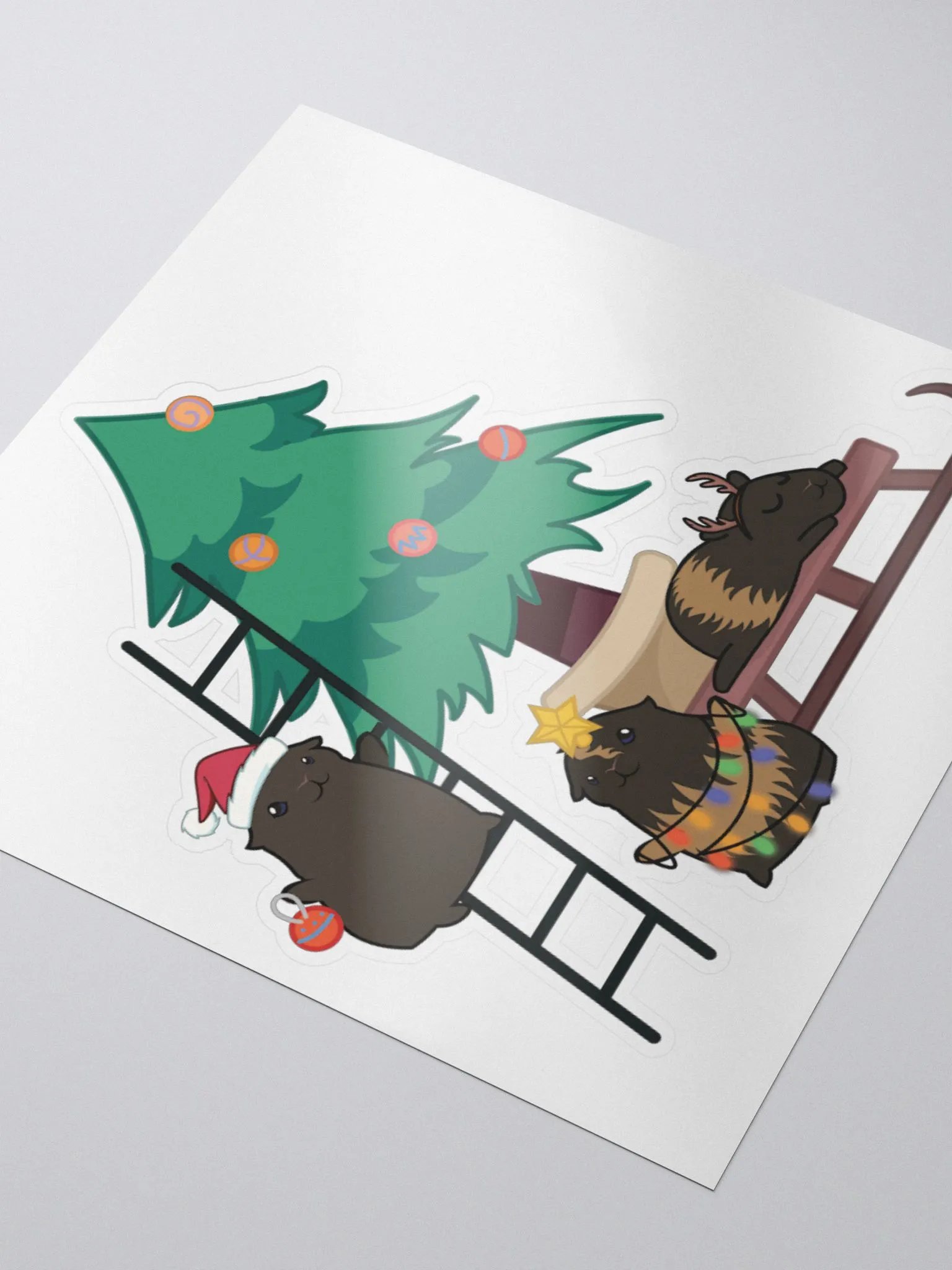Honkmas piggies sticker product image (3)