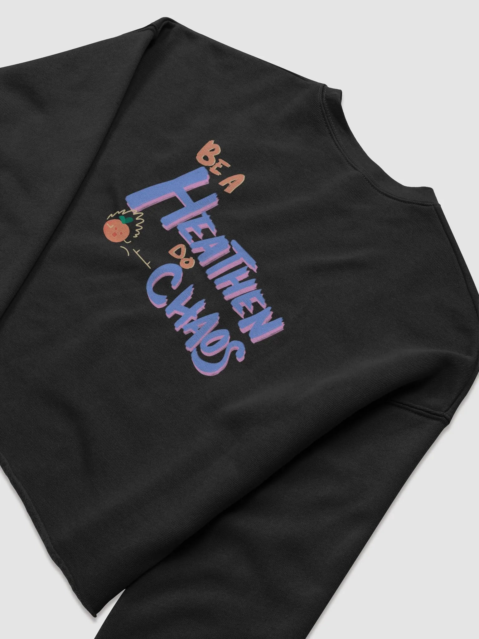 Be a Heathen do Chaos Cropped Crewneck! product image (30)