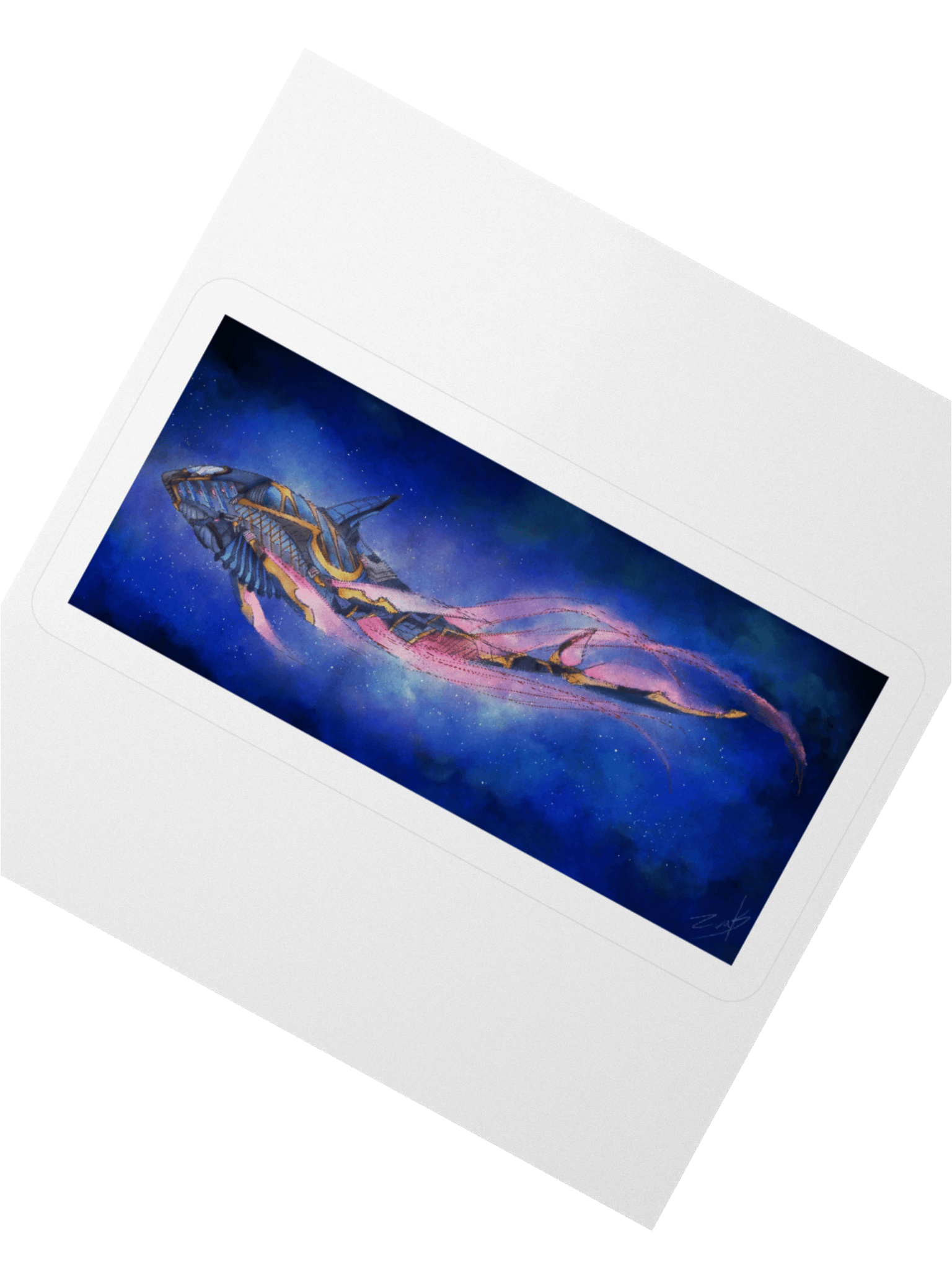 Whale Spaceship - sticker product image (7)