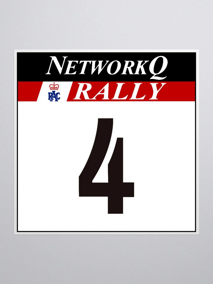 3x3 Sticker / Colin McRae / 1995 NetworkQ RAC Rally Number 4 product image (2)