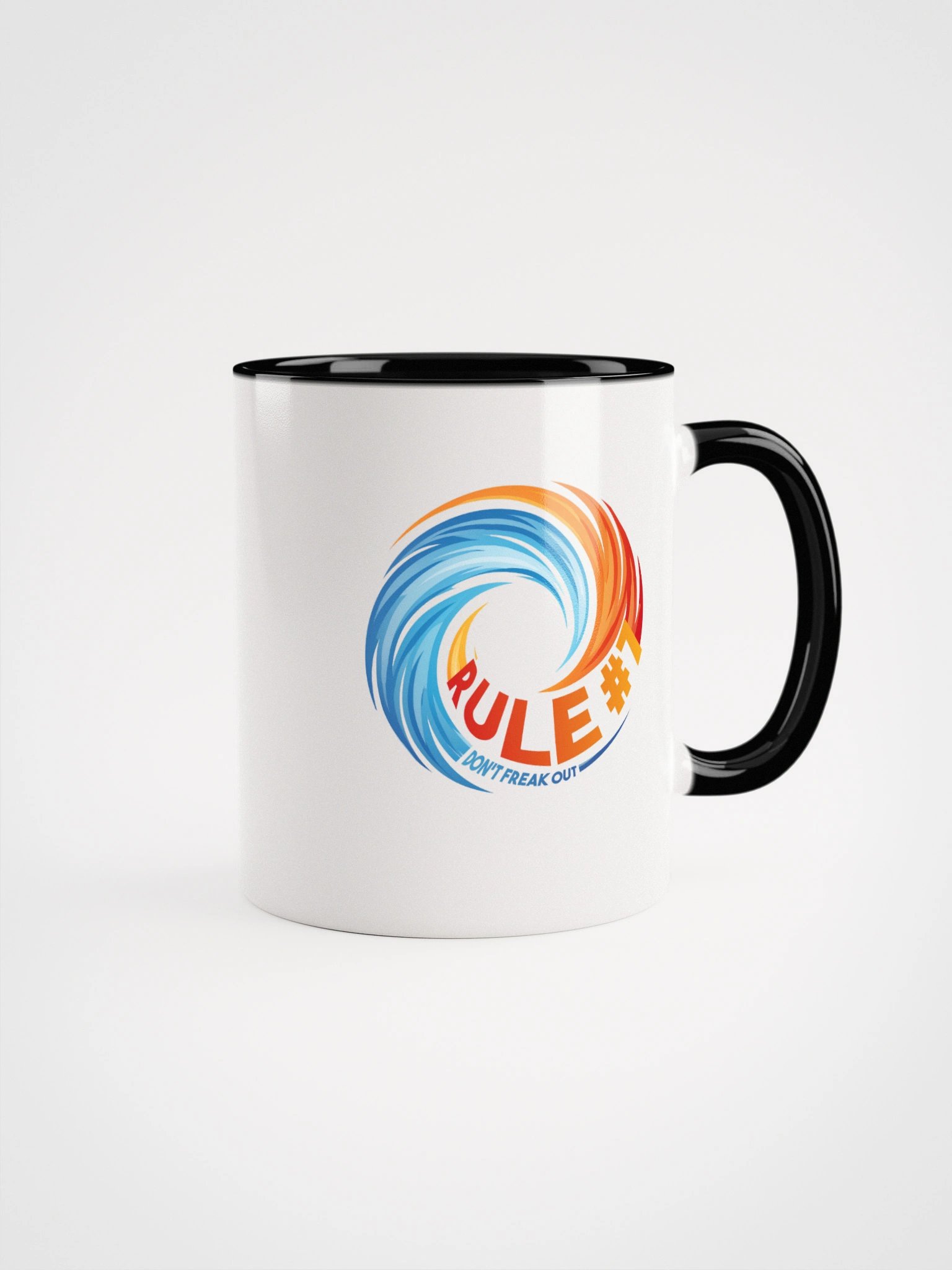 Rule #7 Ceramic Mug Orange and Blue product image (9)