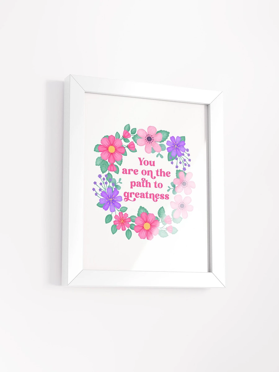 You are on the path to greatness - Motivational Wall Art White product image (2)