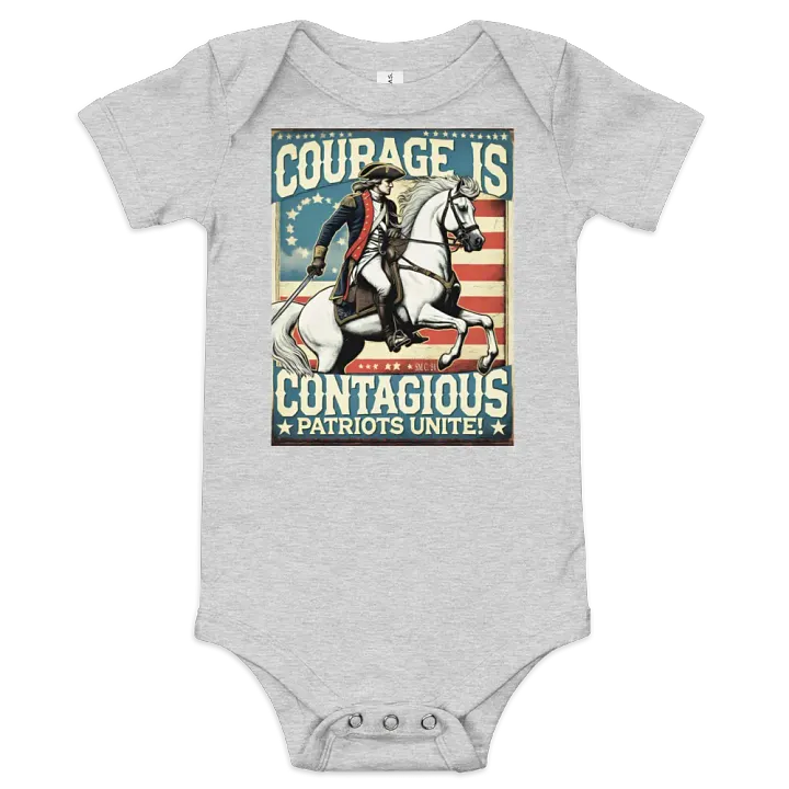Courageous Patriots Baby Onesie product image (1)