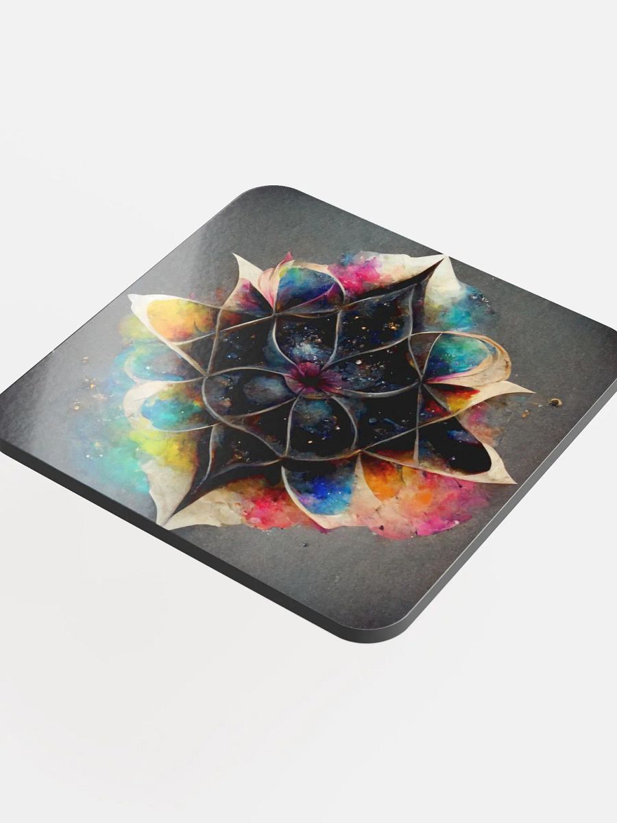 Mandala Magic Glossed Cork Coaster product image (4)