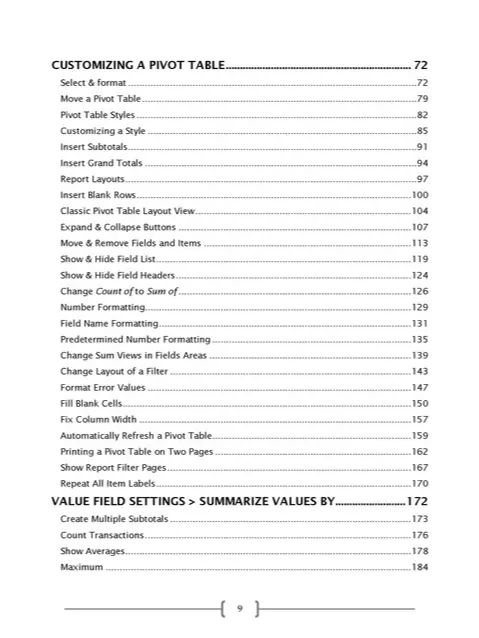 Expert Collection To Mastering Excel Pivot Tables – Complete Training Course product image (9)