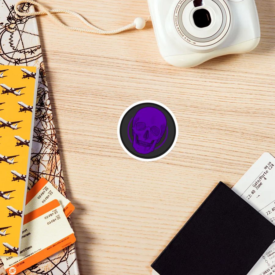 Purple skull magnet product image (9)