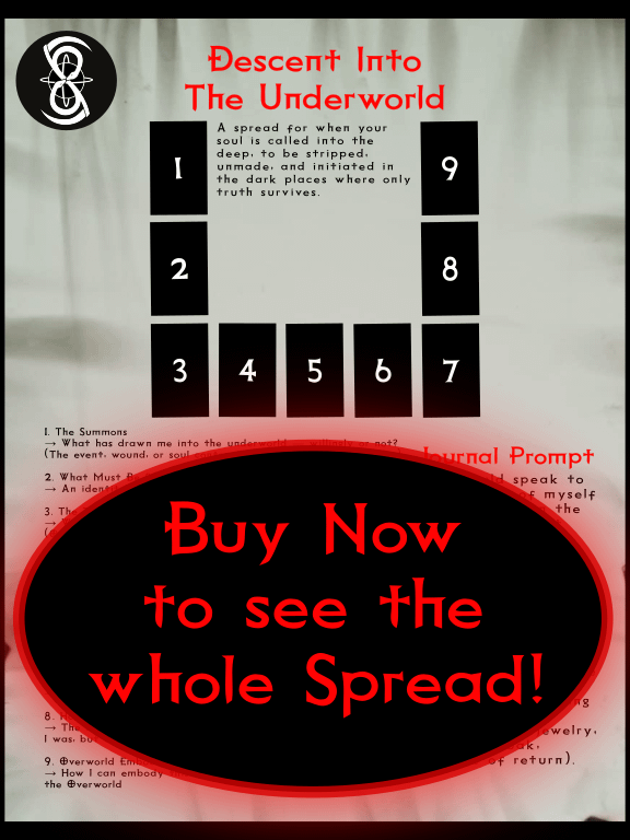 Tarot Spread - Descent Into the Underworld product image (1)