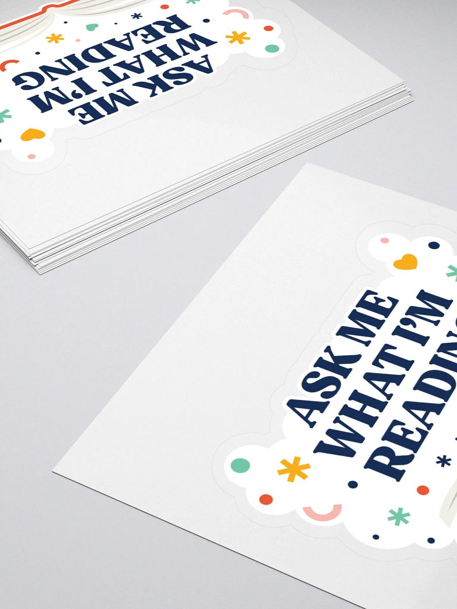 Ask Me What I'm Reading Sticker product image (4)