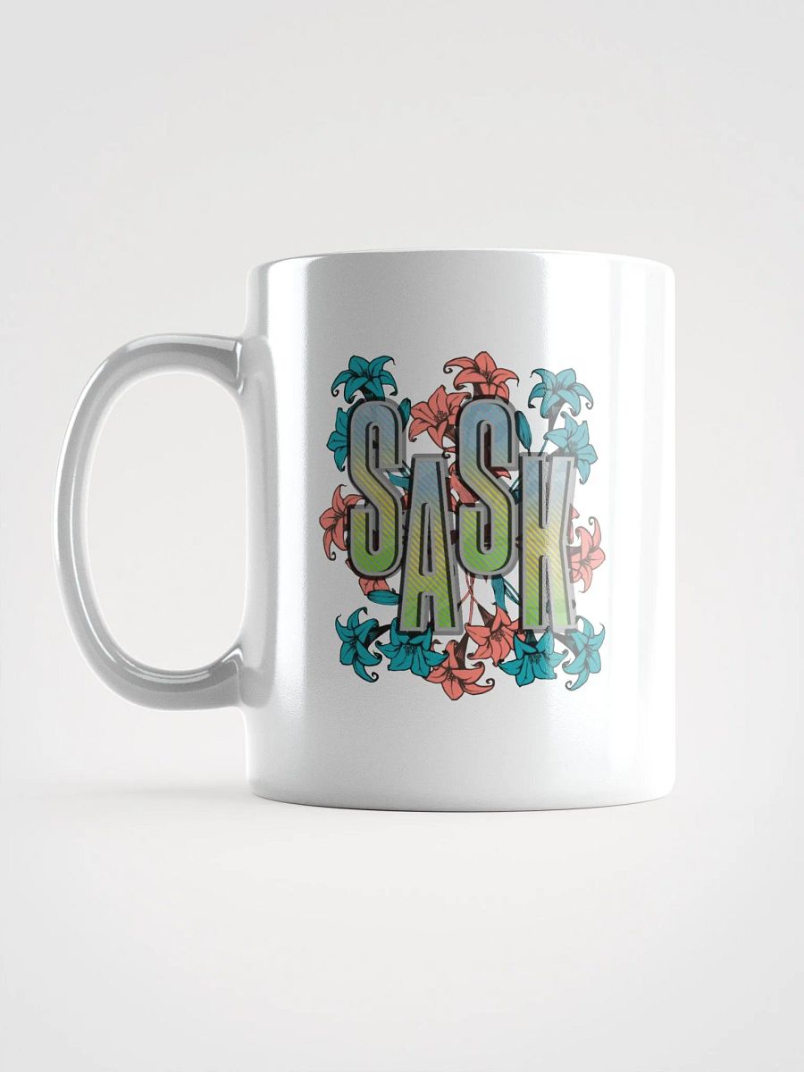 Sask Saskatoon Saskatchewan Floral Gradient Mug product image (1)