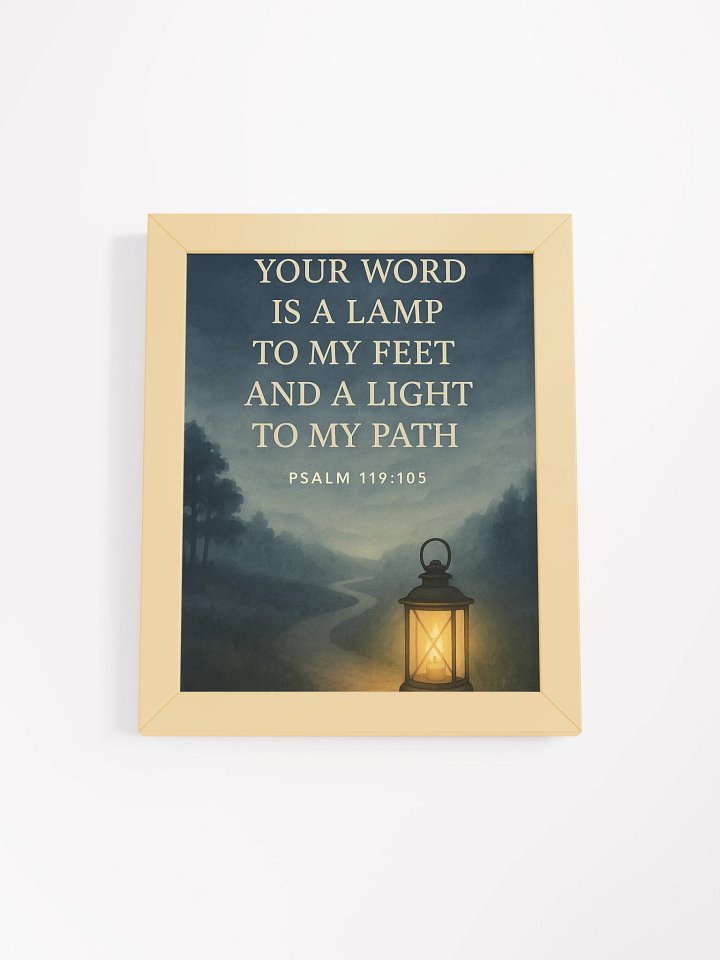 Psalm 119:105 Wall Art – Your Word Is a Lamp to My Feet | Christian Scripture Decor product image (18)